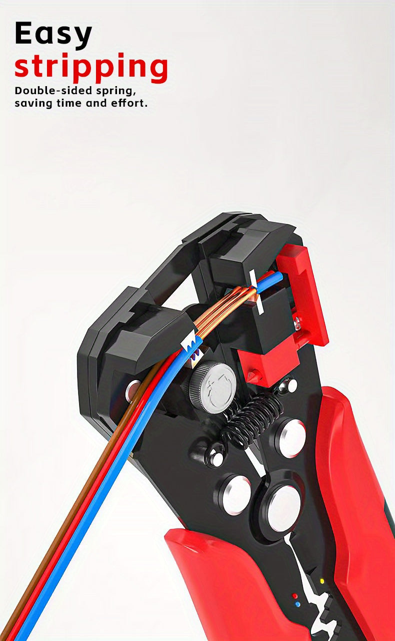 1pc Ultimate Automatic Wire Stripper - Precision Multifunction Tool for Safe & Effortless Electrical Wire Stripping, Cutting & Crimping - Perfect for DIYers & Electricians