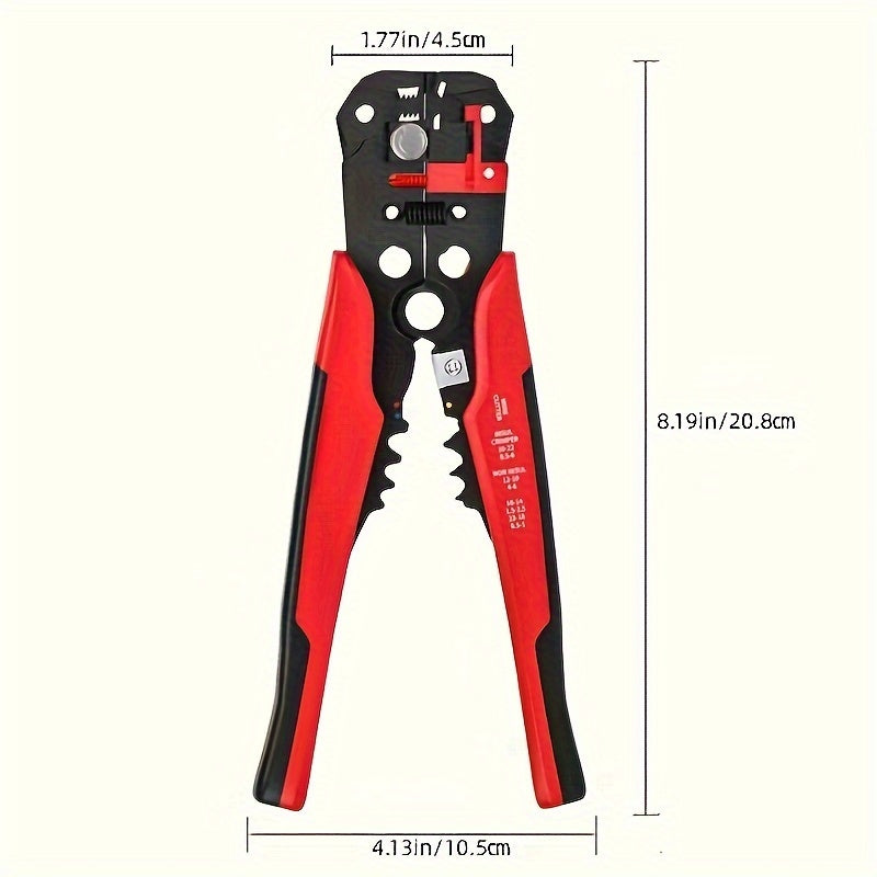 1pc Ultimate Automatic Wire Stripper - Precision Multifunction Tool for Safe & Effortless Electrical Wire Stripping, Cutting & Crimping - Perfect for DIYers & Electricians