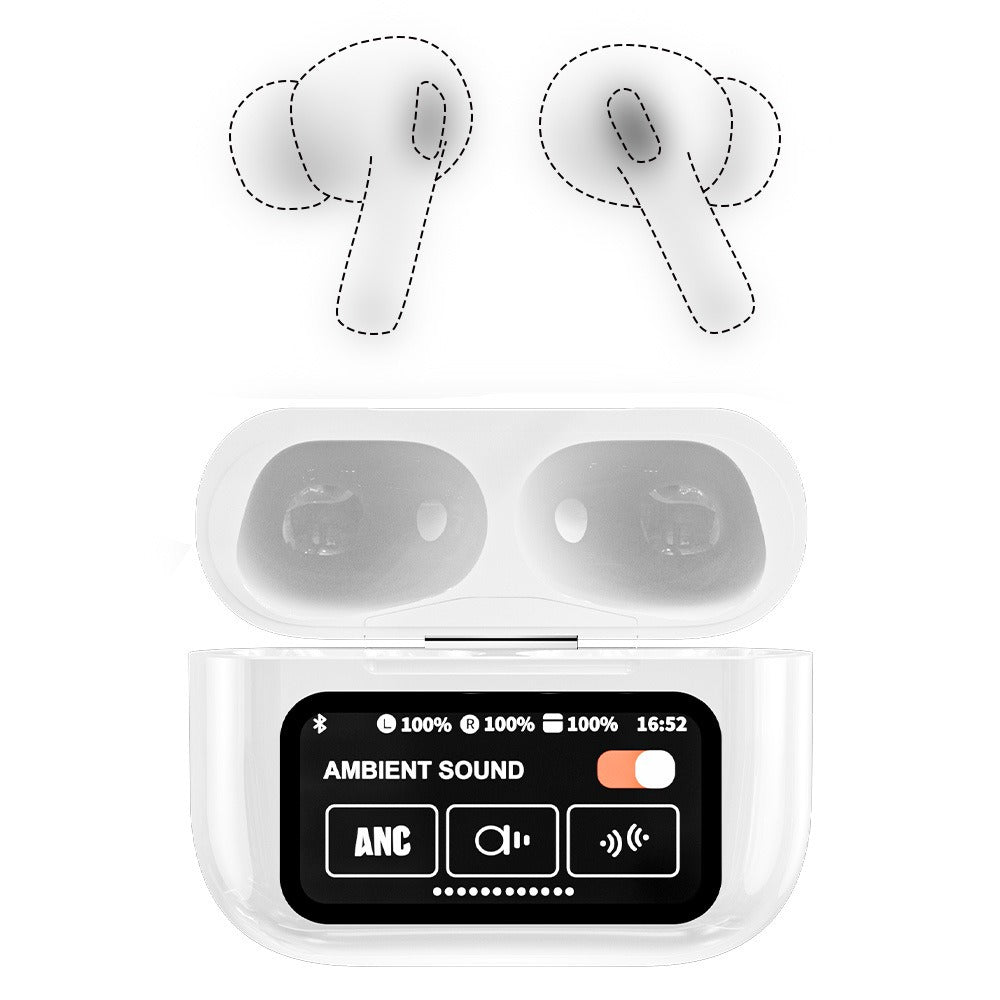 Écouteurs sans fil transfrontaliers A9Pro Bluetooth 5.4 ultra longue endurance réduction du bruit intra-auriculaire Huaqiang North Bluetooth populaire