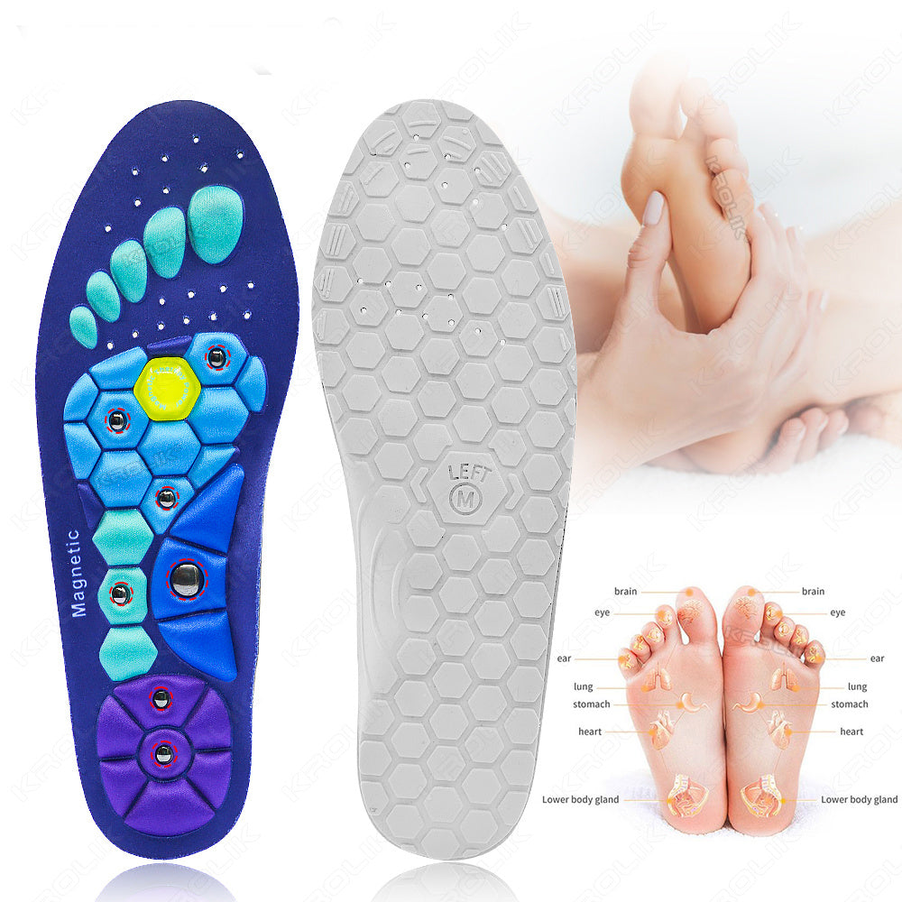Semelles magnétiques médicales pour thérapie, semelles de sport, semelles orthopédiques, massage des pieds, perte de poids, amincissement, acupression, anti-fatigue, soins de santé