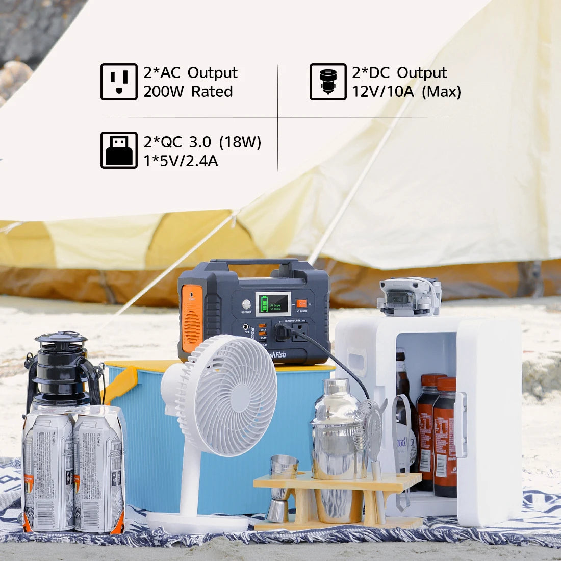 Portable Power Station Photovoltaic Module Solar Energy System Solar Generator With Panel Home Use Travelling Camping