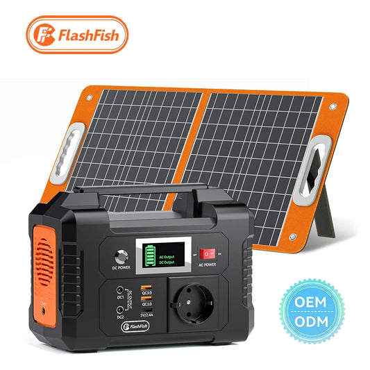 Portable Power Station Photovoltaic Module Solar Energy System Solar Generator With Panel Home Use Travelling Camping