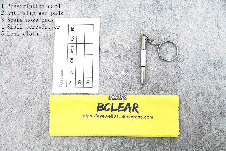 BCLEAR Classic Eyewear Pure Titanium Glasses Frame Men Eyeglasses Optical Prescription Reading Clear Eye Lens Male Spectacle
