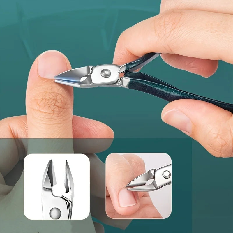 Kit de soins des ongles professionnel 7/10/12/18 pièces, ensemble de manucure et pédicure en acier inoxydable, ensemble de coupe-ongles avec étui de voyage