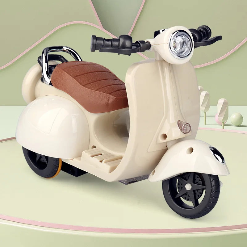 * Labubu Doll Mini Electric Motorcycle,labubu Doll Accessories, Fun Cute Doll Toys,With Lights and Music,DIY Kid Christmas Gift