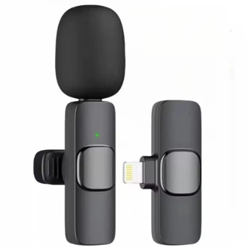 Microphone sans fil pour diffusion en direct, YouTube, TikTok, Facebook, réduction du bruit en direct pour iPhone et Android
