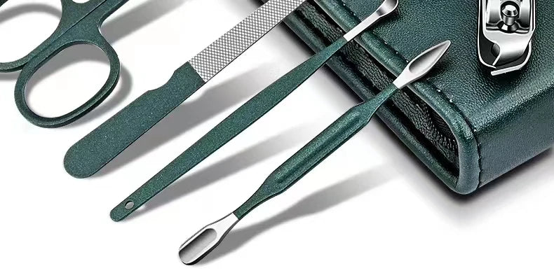 Ensemble de ciseaux à ongles haut de gamme pour hommes et femmes, coupe-ongles spéciaux, outils de manucure et de beauté, 6 pièces, portables