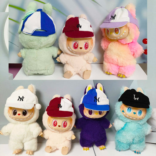 * Labubu baseball hat for 15cm 17cm Labubu V1 V2 V3 Doll  accessories