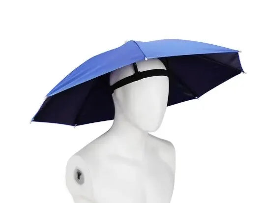 Head WearingUmbrella For Men And Women Outdoor Folding Sunny Umbrella Outdoor Sunshade Windproof Umbrella, Folding Hat Umbrella