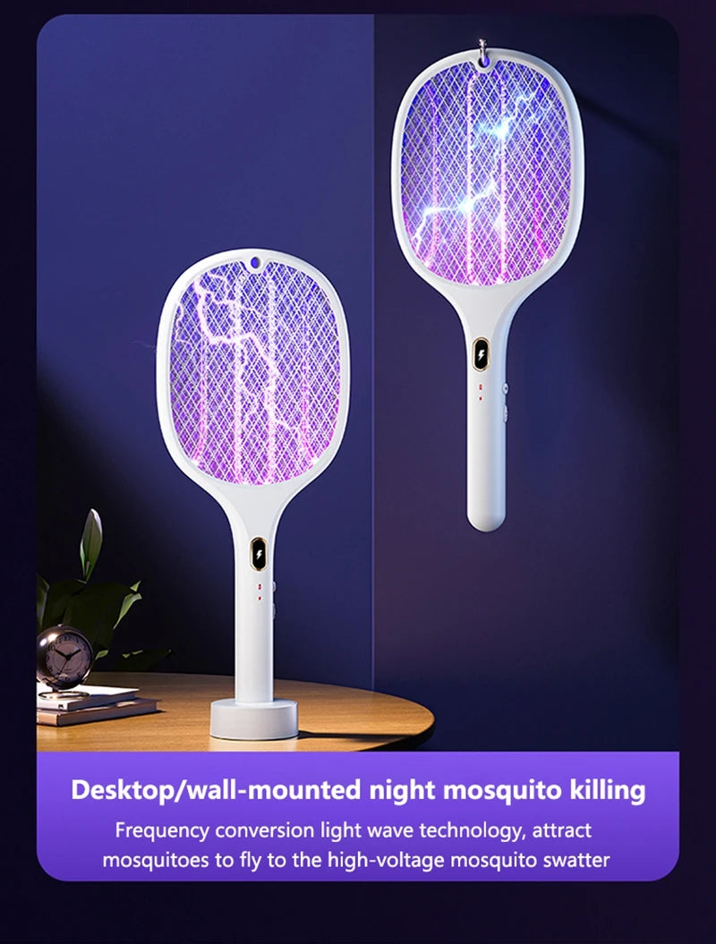 Xiaomi Purple Light Mosquito Swatter 3in1 Automatic Mosquito Trap 3000V Type-C Charging Household Electric Shock Mosquito Slayer