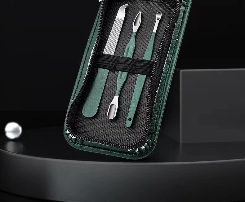 Ensemble de ciseaux à ongles haut de gamme pour hommes et femmes, coupe-ongles spéciaux, outils de manucure et de beauté, 6 pièces, portables