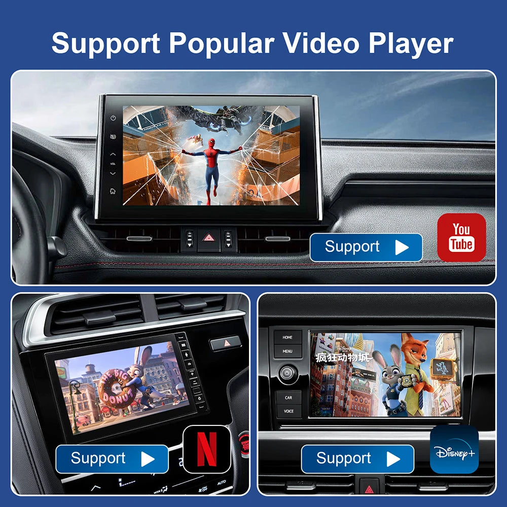 2025 Android 13 Carplay Box Android Auto Wireless Smart TV Box 2G+32G Car Intelligent System WIFI Support Netflix YouTube