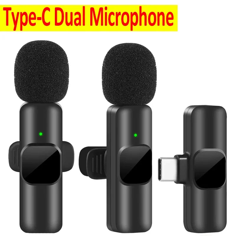 Microphone sans fil pour diffusion en direct, YouTube, TikTok, Facebook, réduction du bruit en direct pour iPhone et Android