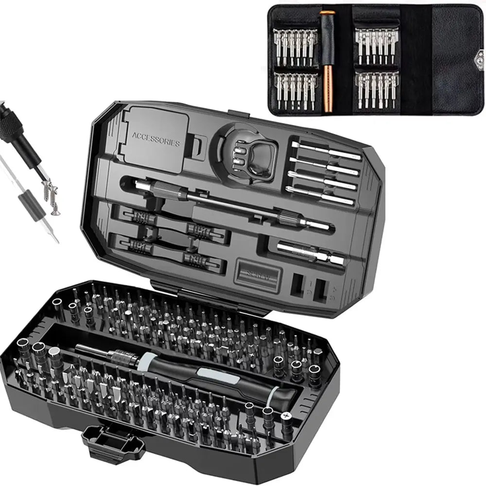 Jeu de tournevis de précision, kit d'outils pour ordinateur portable, kit de réparation de tournevis professionnel pour ordinateur 152/25 en 1, tournevis Torx T5 T6