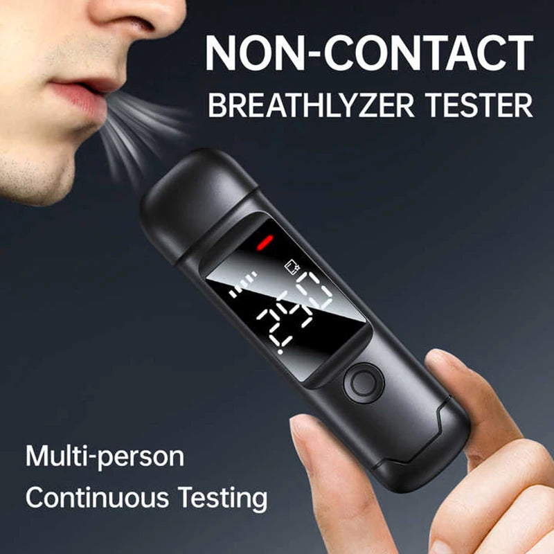 Alcohol Tester with LED Digital Display Alcoholic Detector Personal Quick Response Accuracy Breathalyzer Drink Driving