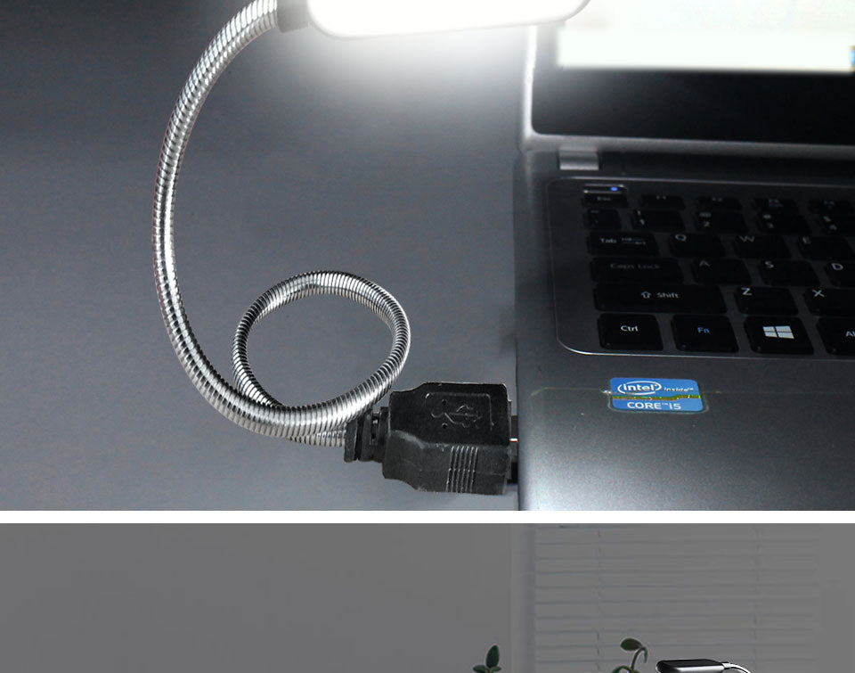 Portable USB LED Mini Book Light Reading Light Table Lamp Flexible 6leds USB Lamp for Power Bank Laptop Notebook PC Computer