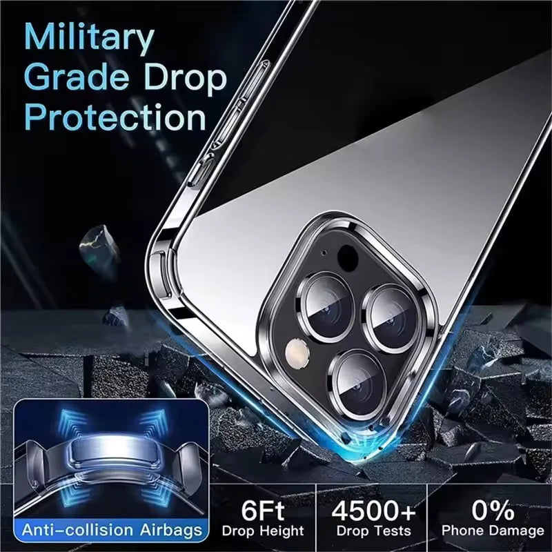 For iPhone 17 Air 16 15 14 13 12 11 Pro Xs Max Mini 16e XR 7 8 6 6s Plus 16e SE 2020 Case Clear Soft TPU Ultra-thin Back Cover
