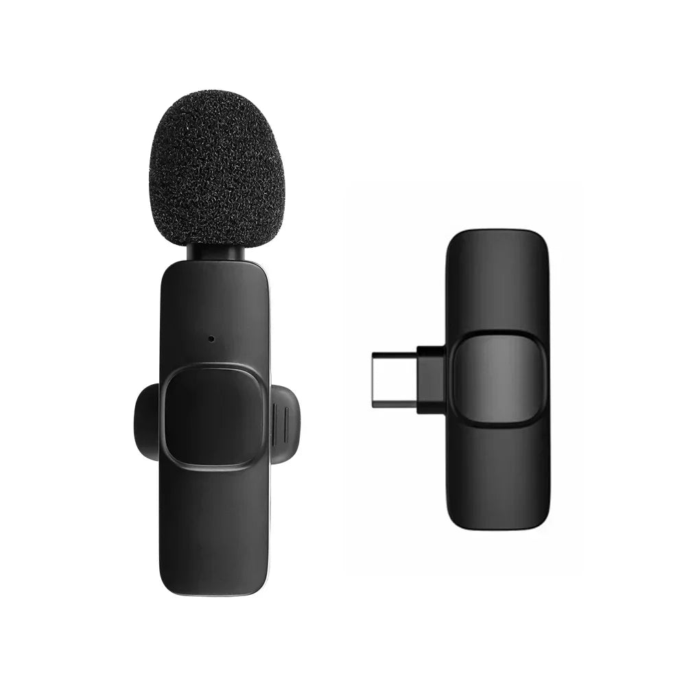 Microphone sans fil pour diffusion en direct, YouTube, TikTok, Facebook, réduction du bruit en direct pour iPhone et Android