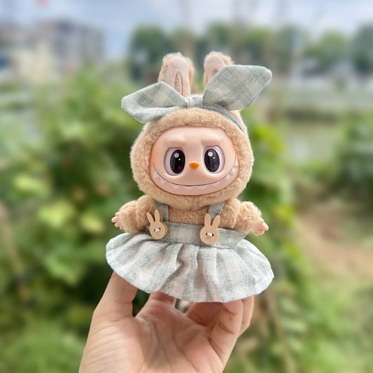* Labubu Sit-Down Party Series doll clothes, clothing, designer luxury skirts, LABUBU accessories，labubu clothing designer