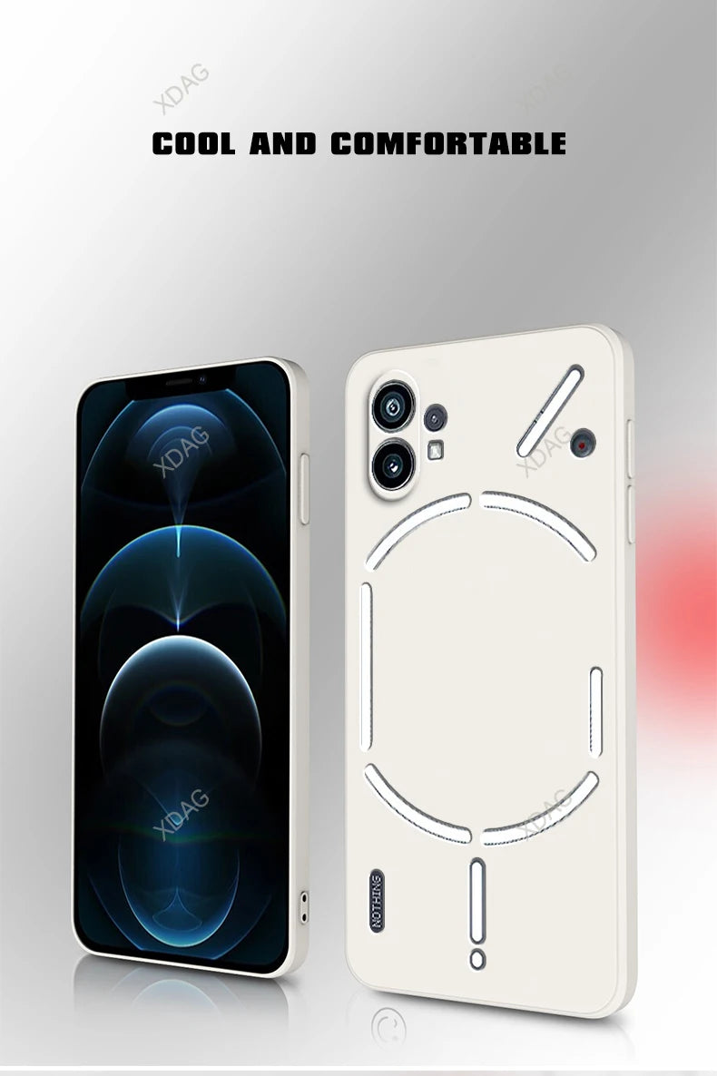 Coque de téléphone pour téléphone (1) One 5G A063, simple et tendance, protection arrière en silicone liquide de haute qualité, originale