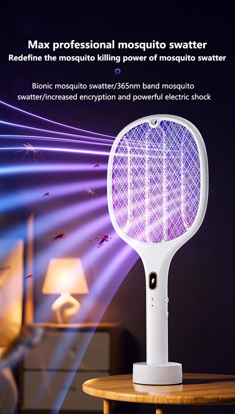Xiaomi Purple Light Mosquito Swatter 3in1 Automatic Mosquito Trap 3000V Type-C Charging Household Electric Shock Mosquito Slayer