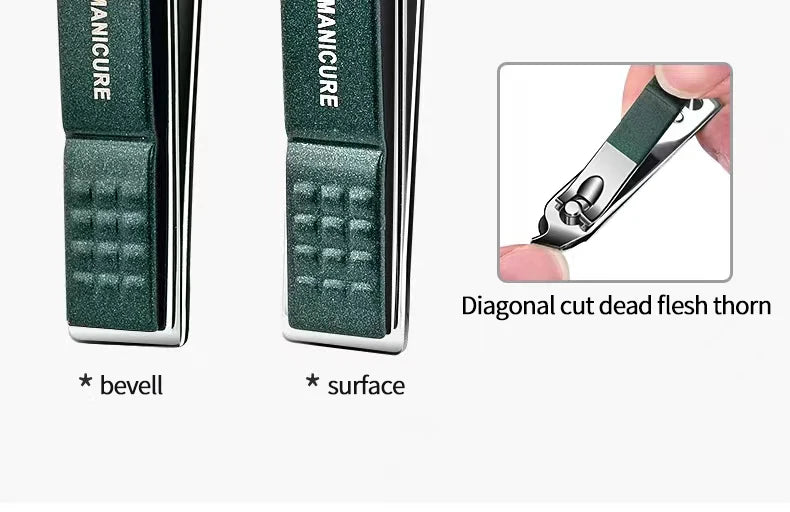 Ensemble de ciseaux à ongles haut de gamme pour hommes et femmes, coupe-ongles spéciaux, outils de manucure et de beauté, 6 pièces, portables