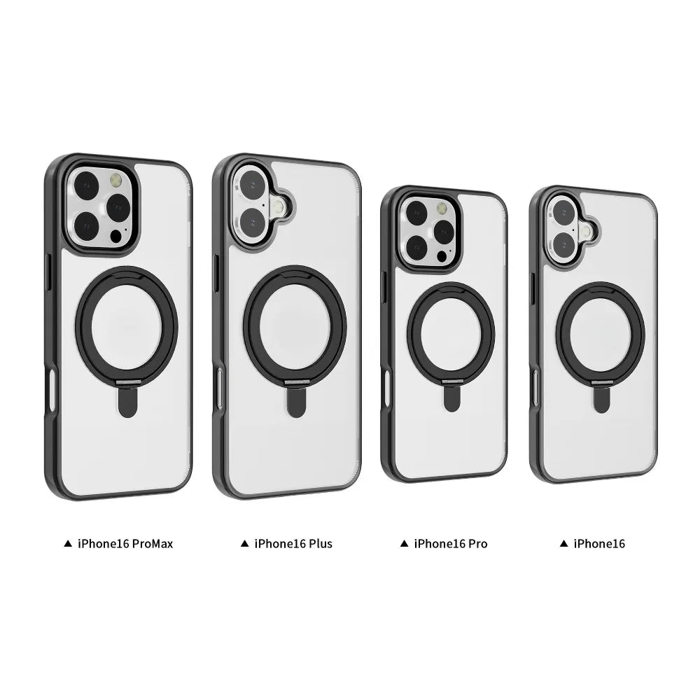 For IPhone 16 15 14 13 Pro Max Plus 360° Rotating Magnetic Stand Phone Case Anti-Drop Magnetic Shell 15-Pin Phone Case