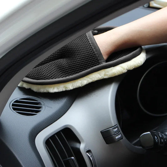 Gants de lavage de voiture en peluche épaisse, gants d'essuyage de voiture, cirage, polissage, produits de nettoyage de voiture