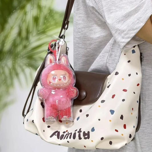 * Labubu V3 Third Generation Cloth Transparent Protective Shell Accessories Standing Protective Cover Dustproof Hanging Decoration