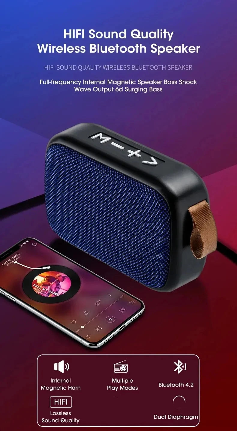 Nouveau haut-parleur sans fil extérieur portable Subwoofer Mini haut-parleur maison tissu carte haut-parleur