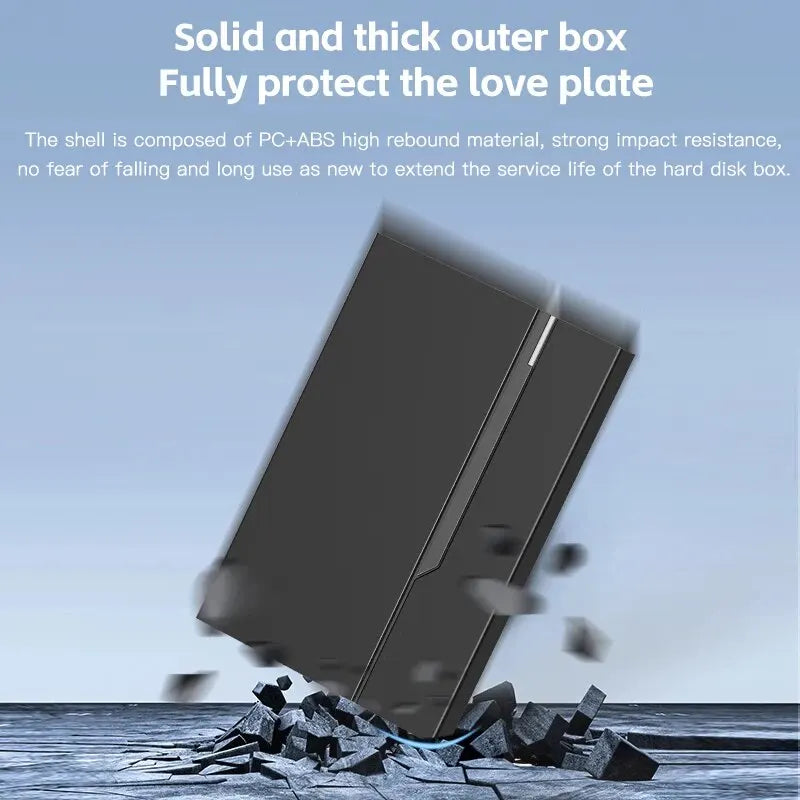 USB3.1 SSD/HDD case 2.5" External Hard Drive Enclosure USB 3.0 Hard Disk Case Supports 7mm 9.5mm SATA SSD HDD 6TB For Laptop PC