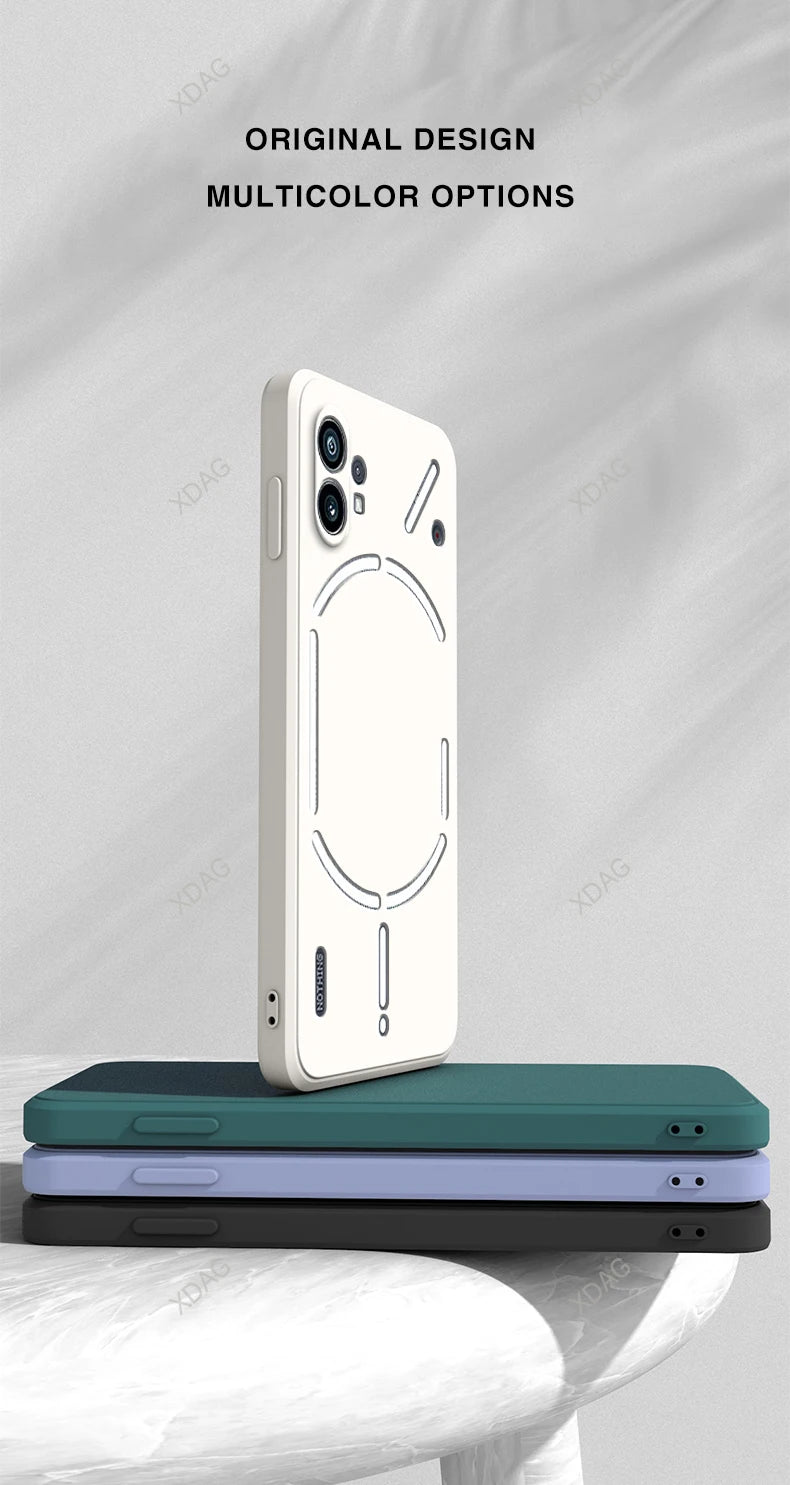 Coque de téléphone pour téléphone (1) One 5G A063, simple et tendance, protection arrière en silicone liquide de haute qualité, originale