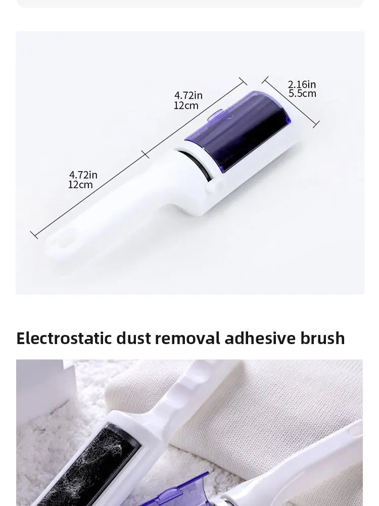 Brosse électrostatique pour enlever les peluches des vêtements, portable, pour manteaux, pulls, nettoyage à sec, brosse anti-peluches collantes pour animaux de compagnie