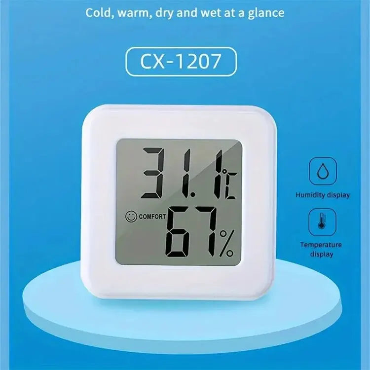 Mini-compteur de température et d'humidité d'intérieur, compteur de température de chambre à coucher, affichage numérique électronique portable, humidité et température