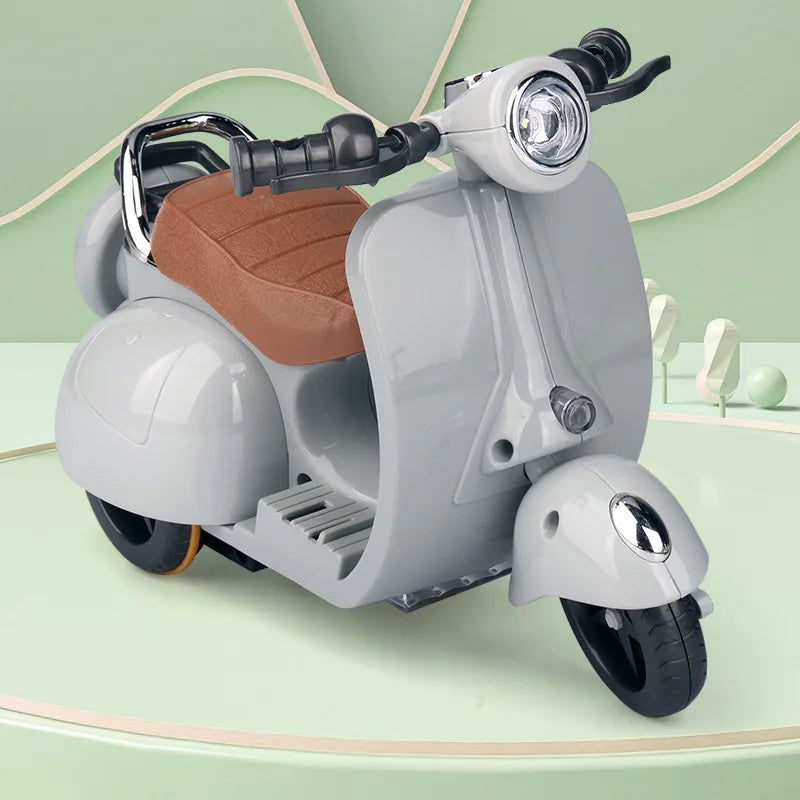 * Labubu Doll Mini Electric Motorcycle,labubu Doll Accessories, Fun Cute Doll Toys,With Lights and Music,DIY Kid Christmas Gift