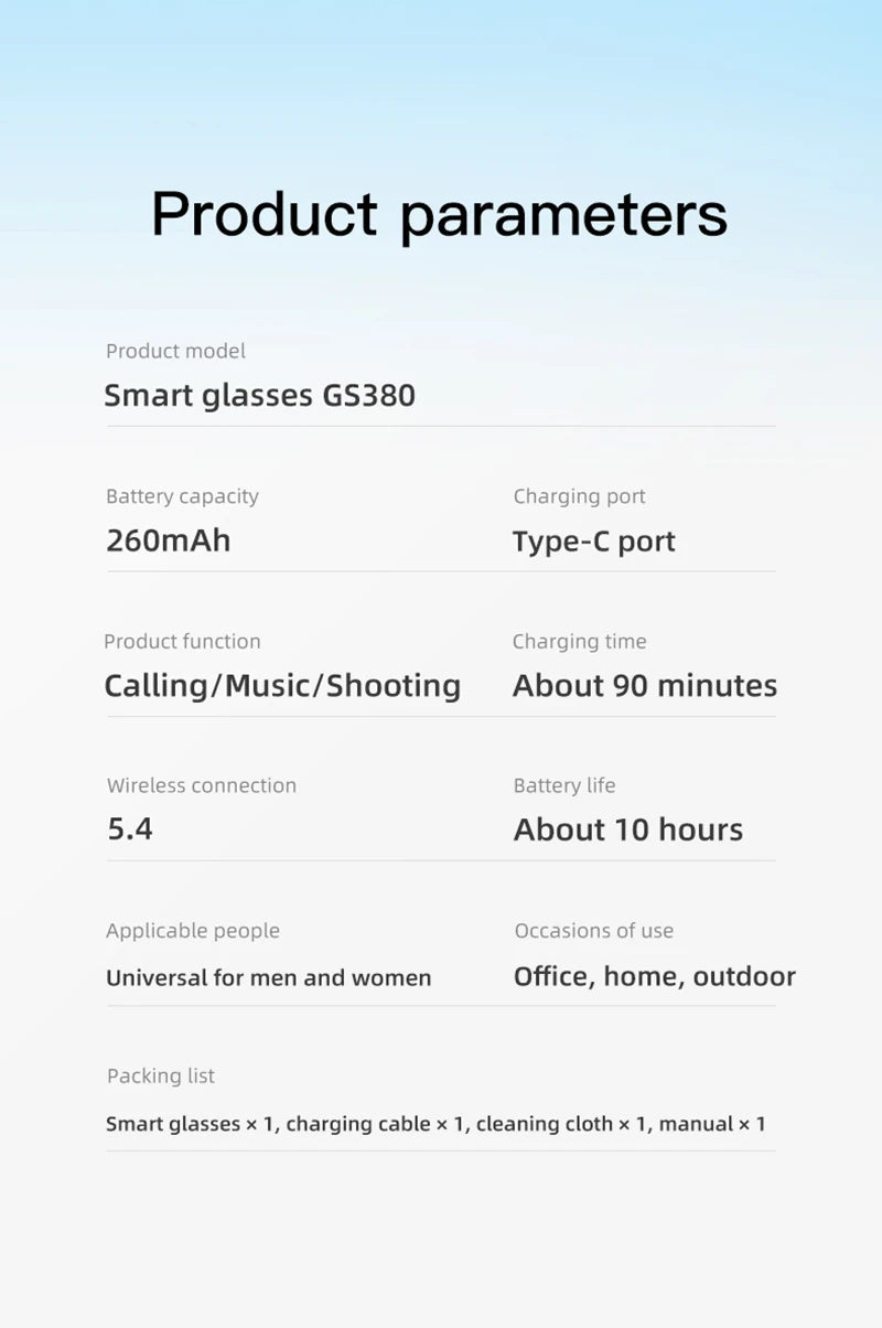 Xiaomi AI Smart Camera Glasses 200MP Bluetooth Smart Glasses Call Playing Music Object Recognition AI Translation Multifunction