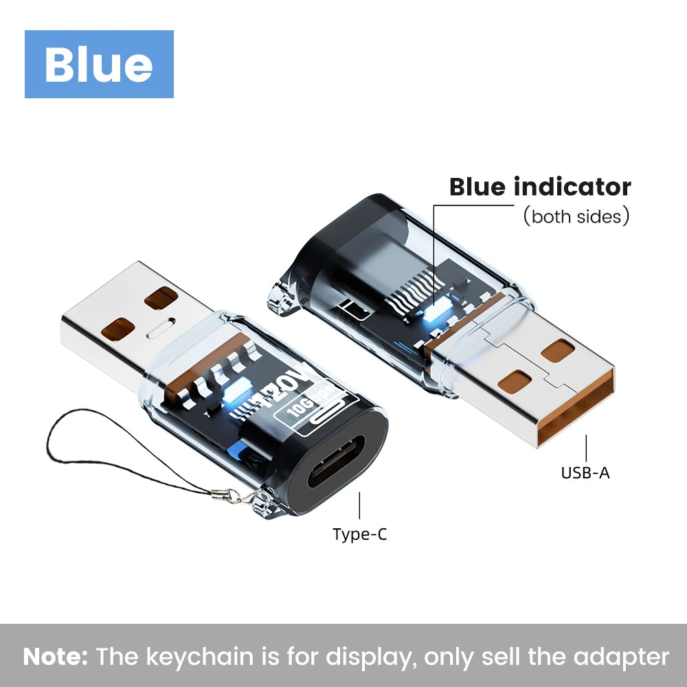 Olaf 120W Type C To USB A OTG Adapter USB 3.2 to Type C Fast Charging Connector For iPhone 15 16 Macbook iPad Huawei P60Xiaomi