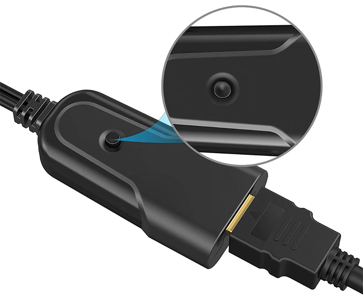 HDMI-compatible TO AV/RCA CVBS Mini Adapter HD 2AV HD for AV (CVBS) for PS3/PC/VCR/NTSC