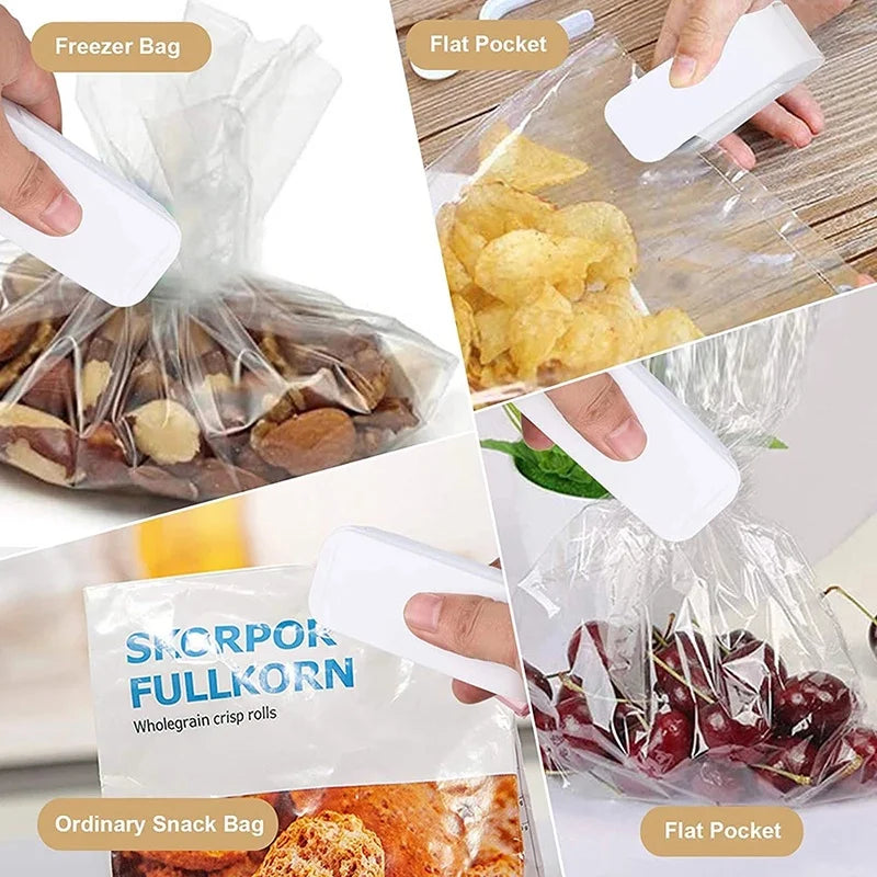Mini machine à sceller les sacs Hea, scelleuse d'emballages, sacs alimentaires en plastique thermique