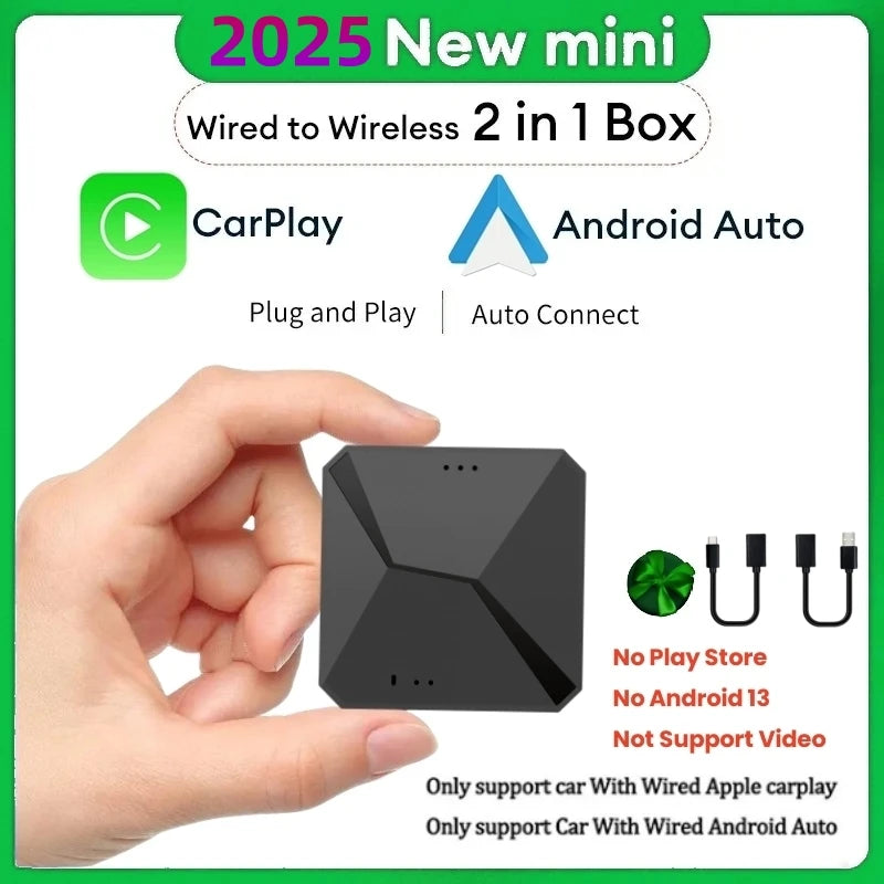 2025 Android 13 Carplay Box Android Auto Wireless Smart TV Box 2G+32G Car Intelligent System WIFI Support Netflix YouTube