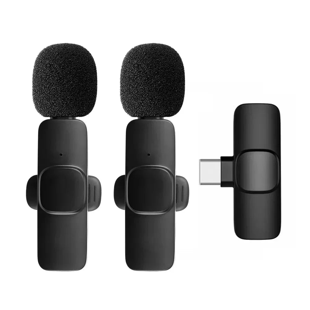 Microphone sans fil pour diffusion en direct, YouTube, TikTok, Facebook, réduction du bruit en direct pour iPhone et Android