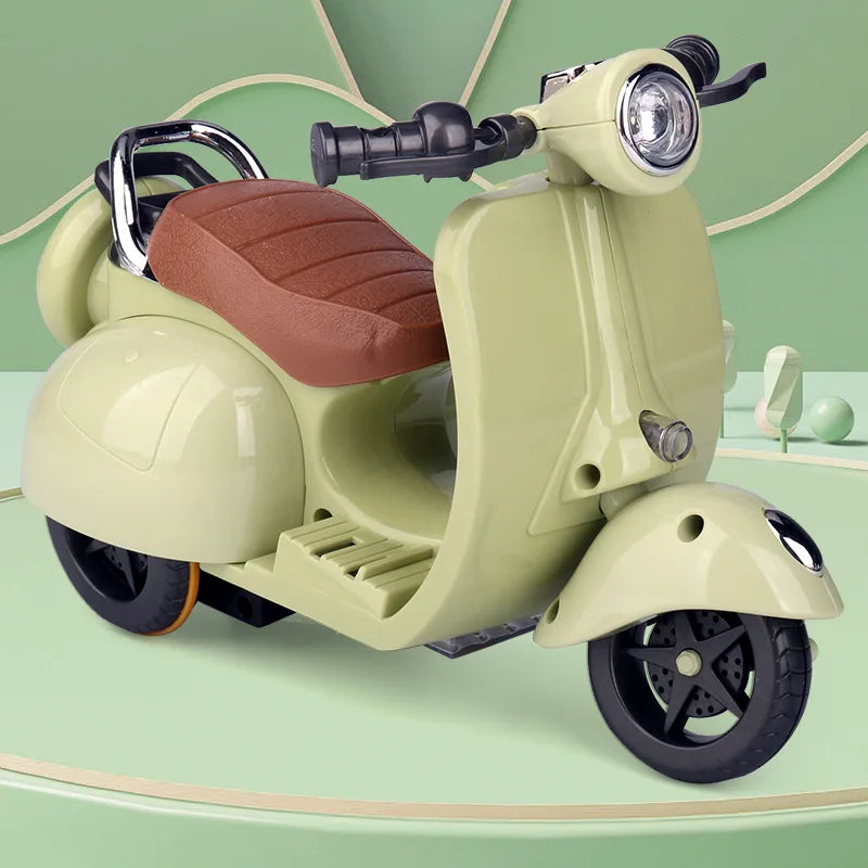 * Labubu Doll Mini Electric Motorcycle,labubu Doll Accessories, Fun Cute Doll Toys,With Lights and Music,DIY Kid Christmas Gift
