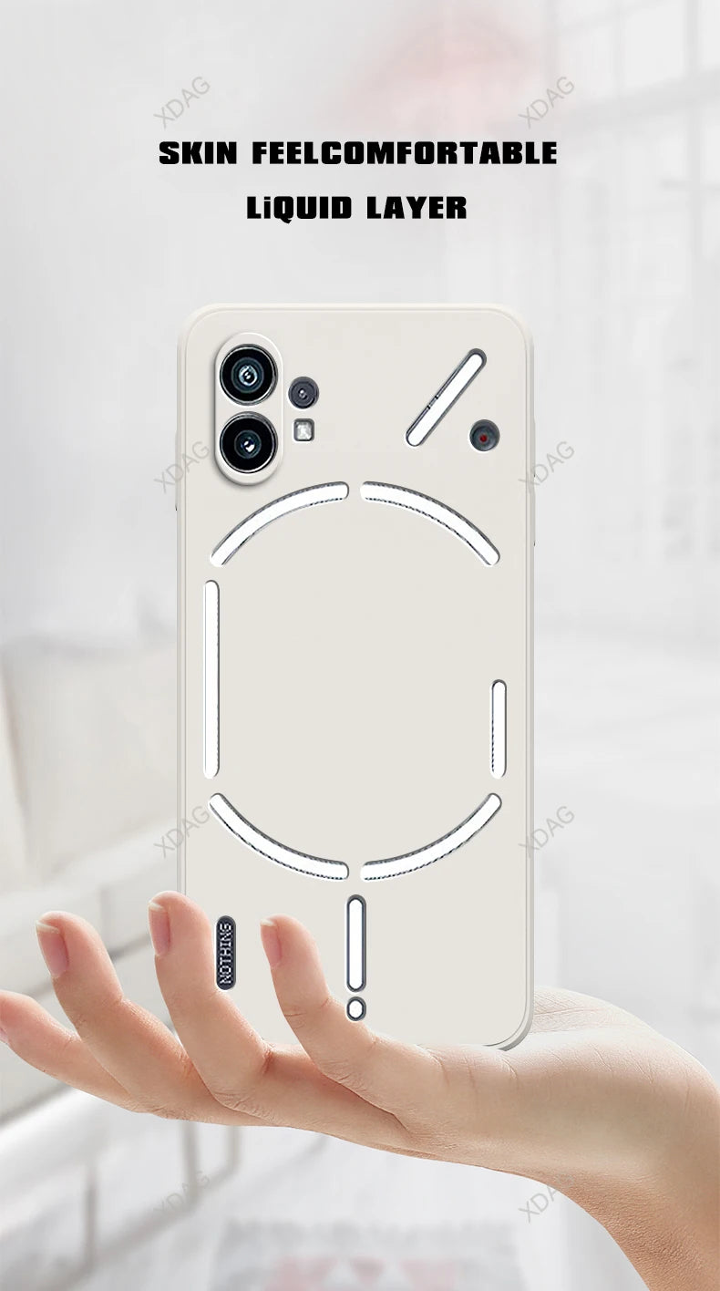 Coque de téléphone pour téléphone (1) One 5G A063, simple et tendance, protection arrière en silicone liquide de haute qualité, originale