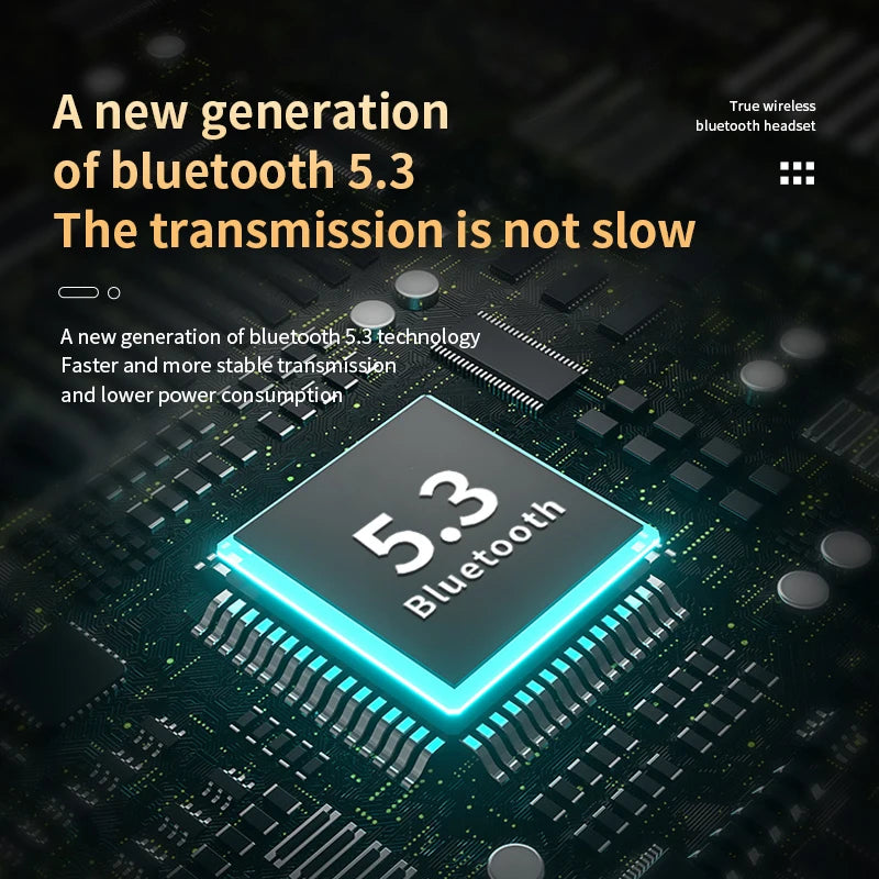 Nouveaux écouteurs Bluetooth 5.3 M90 Pro, casque sans fil à commande tactile, casque de jeu hi-fi stéréo à réduction de bruit avec micro