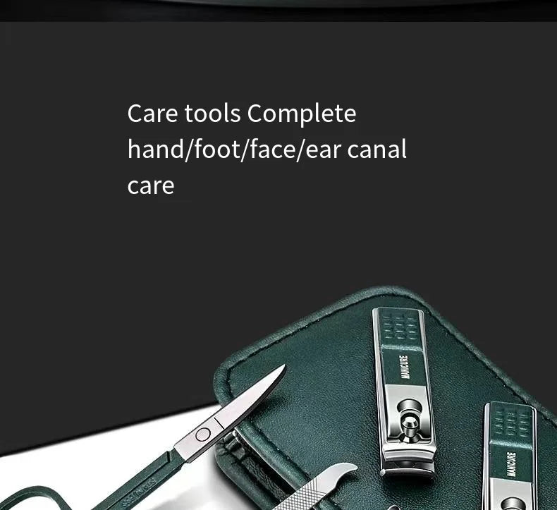 Ensemble de ciseaux à ongles haut de gamme pour hommes et femmes, coupe-ongles spéciaux, outils de manucure et de beauté, 6 pièces, portables