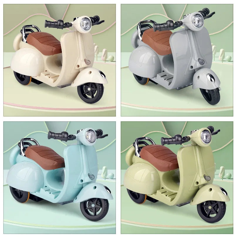 * Labubu Doll Mini Electric Motorcycle,labubu Doll Accessories, Fun Cute Doll Toys,With Lights and Music,DIY Kid Christmas Gift