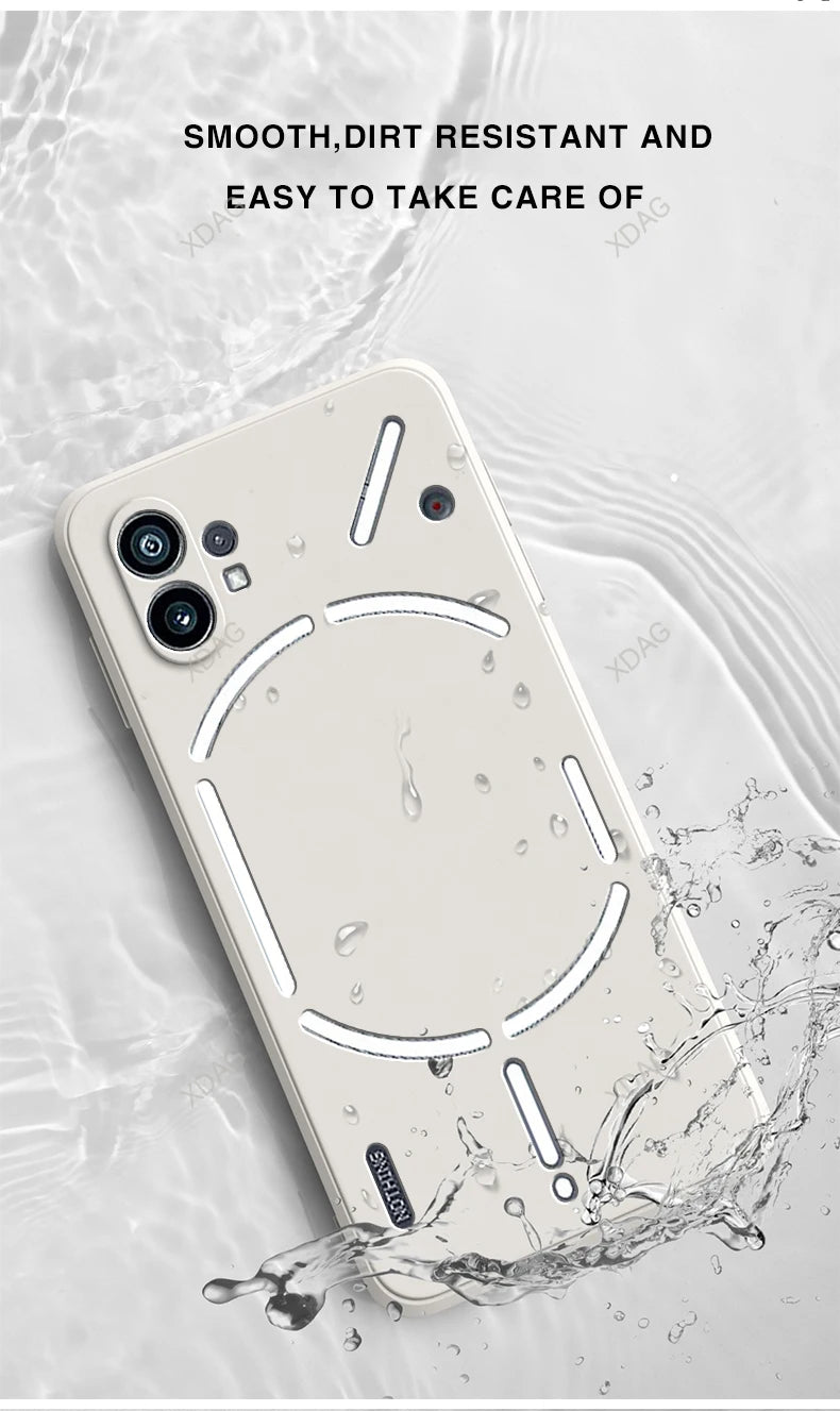 Coque de téléphone pour téléphone (1) One 5G A063, simple et tendance, protection arrière en silicone liquide de haute qualité, originale