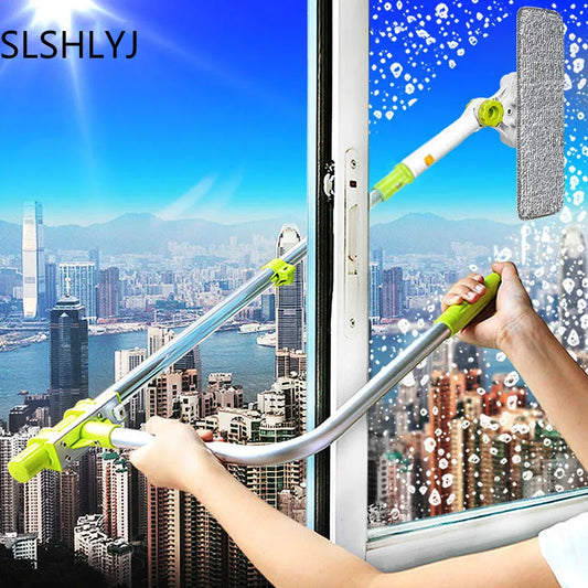 Brosse télescopique de nettoyage de vitres de grande hauteur améliorée par Eworld Hot pour le nettoyage de la poussière des vitres Brosse de nettoyage des vitres Hobot