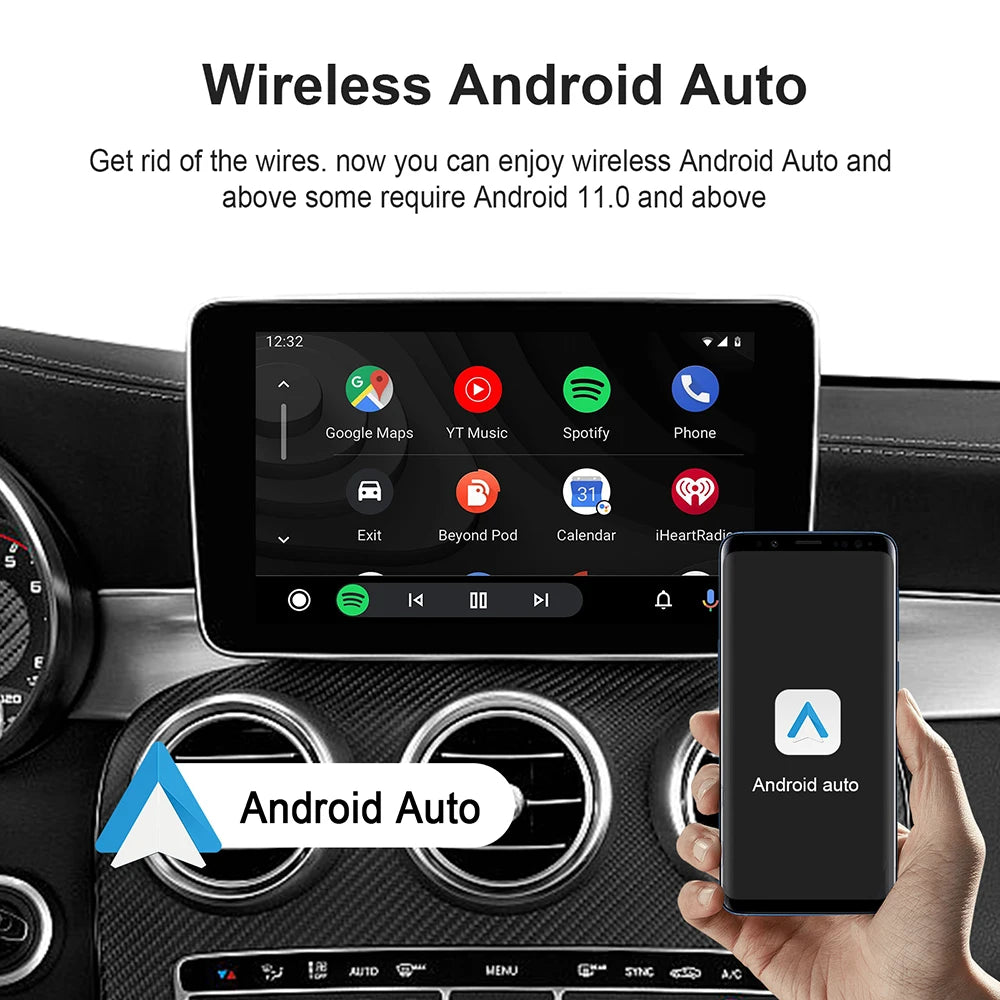 2025 Android 13 Carplay Box Android Auto Wireless Smart TV Box 2G+32G Car Intelligent System WIFI Support Netflix YouTube