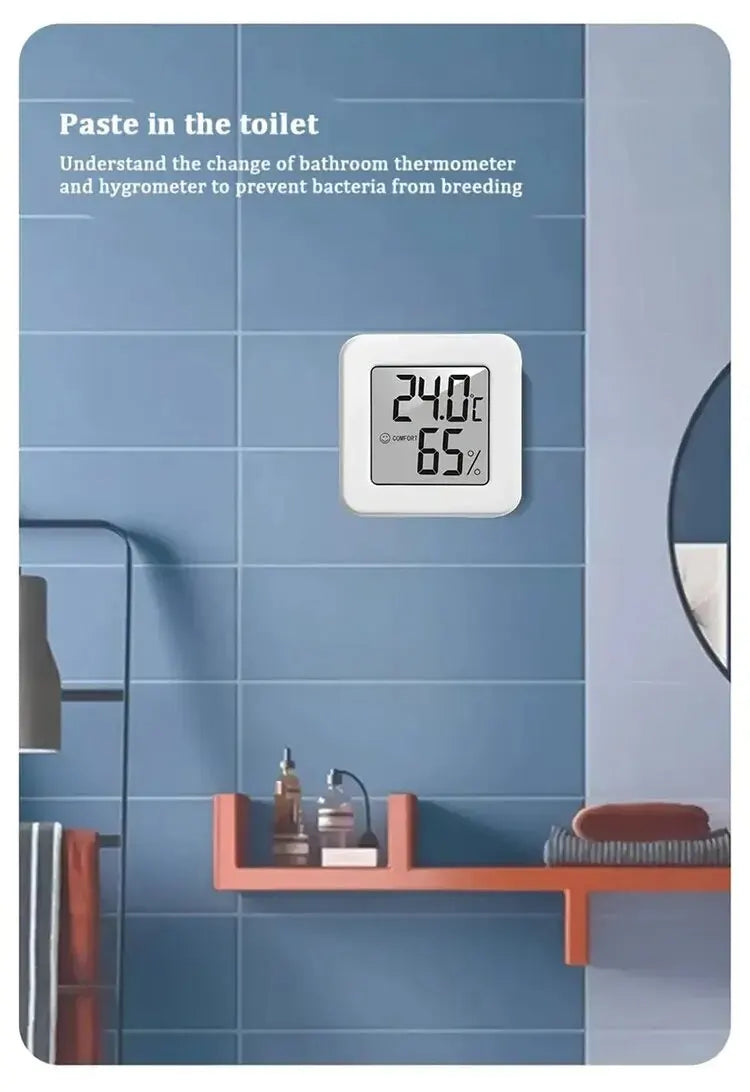 Mini-compteur de température et d'humidité d'intérieur, compteur de température de chambre à coucher, affichage numérique électronique portable, humidité et température
